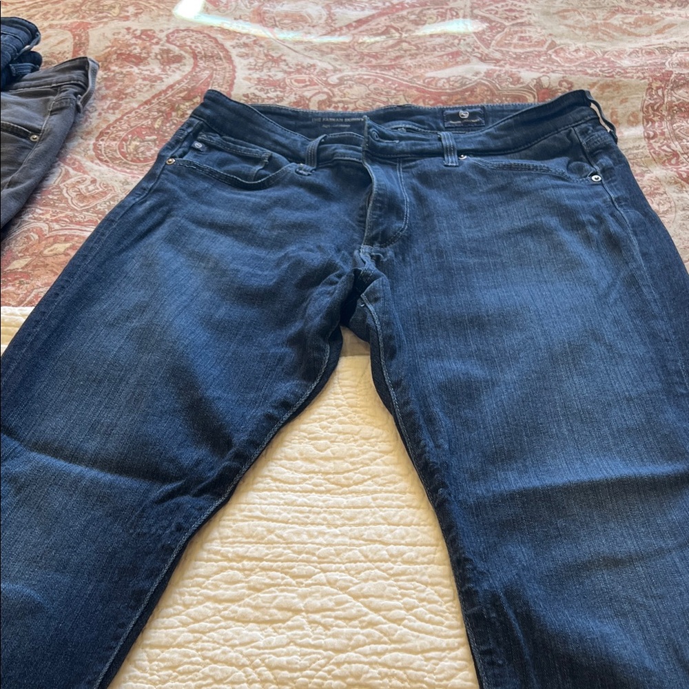 AG Adriano Goldschmied High Rise Farrah Dark Blue Jeans 29R